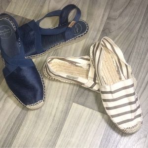 Toni Pons 39/8 2 pair Vegan Strap and unisex Espadrilles